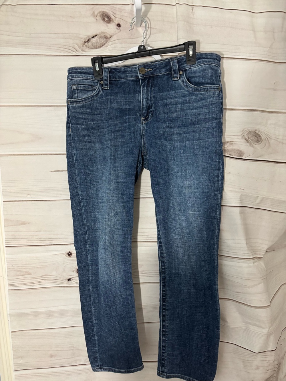 Kut from the Kloth Medium Blue Straight-Leg Jeans